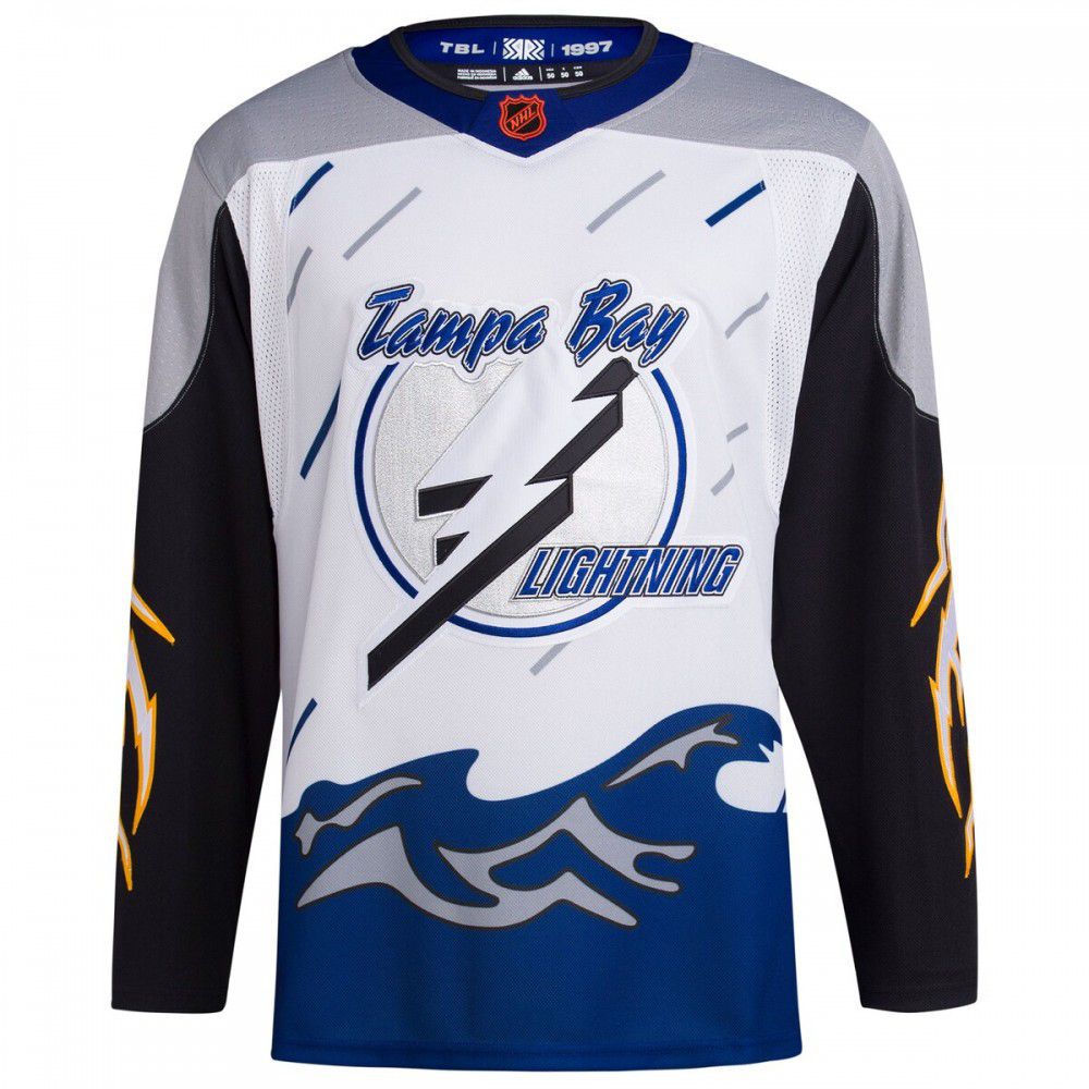 Tampa Bay Lightning adidas Reverse Retro 2.0 Authentic Blank Jersey - White-Pro Kit Vault | Brand New 26/27 Sports Jerseys